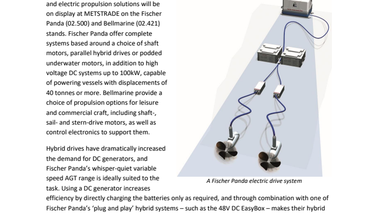 Fischer Panda UK Showcases Innovative Hybrid Drive Systems at METSTRADE