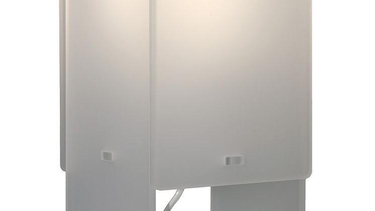 Lightsquare LED. Färg Snow/Snö. Bordslampa för de nya ljuskällorna. Bild 2.