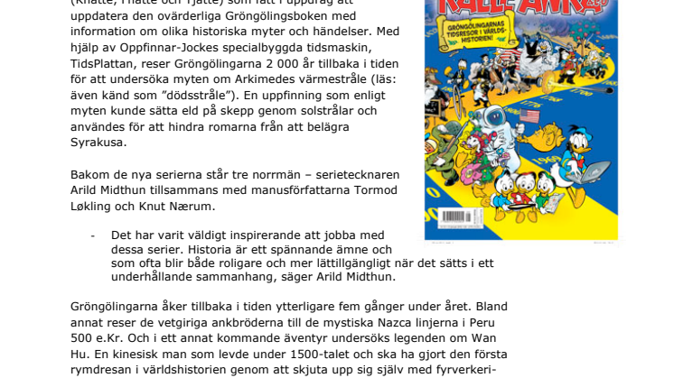 Kalle Anka & C:o väcker historielust
