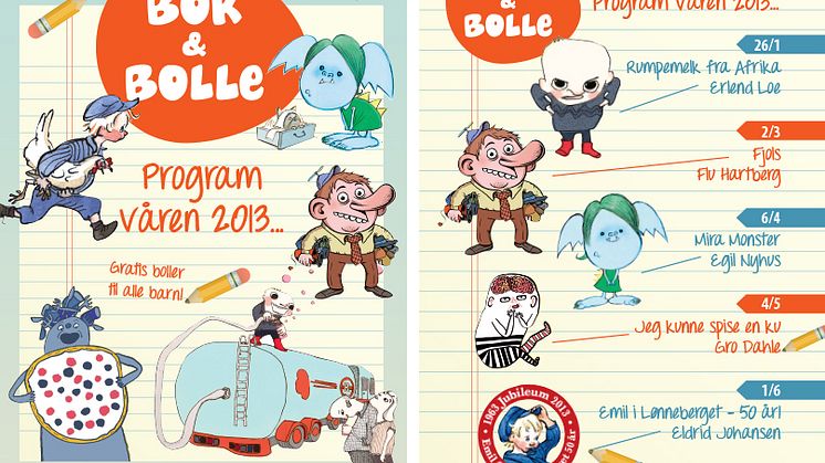 Velkommen til Bok & bolle våren 2013!
