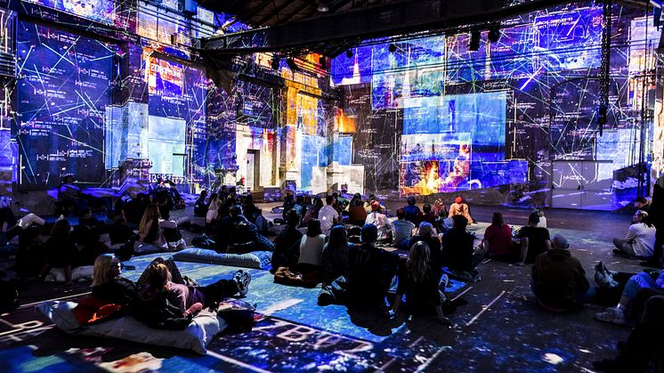 Blick in den immersiven Raum im Kunstkraftwerk Leipzig - Foto: Luca Migliore
