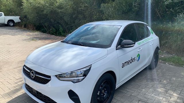 Opel E-Corsa aus der amedes-Flotte