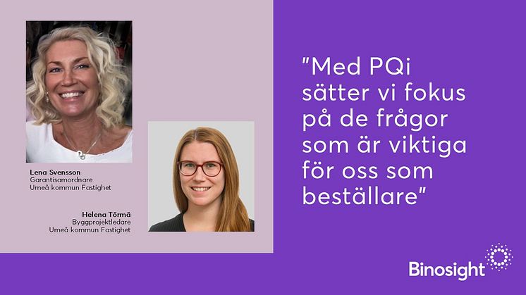 Umeå kommun Fastighet först ut med nya funktionen: Mätmallar i PQi