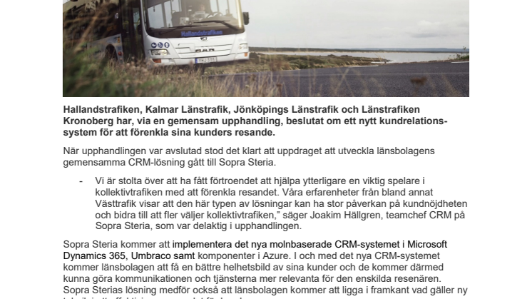 Nytt CRM-system förenklar resandet