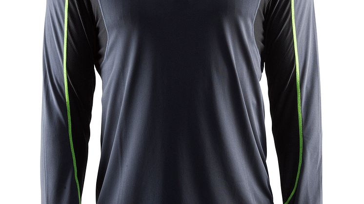 Devotion long sleeve shirt (men) i färgen asphalt/black/flumino