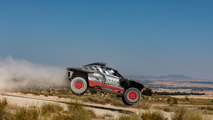 Test af Audi RS Q e-tron E2 i Zaragoza (juli 2022)