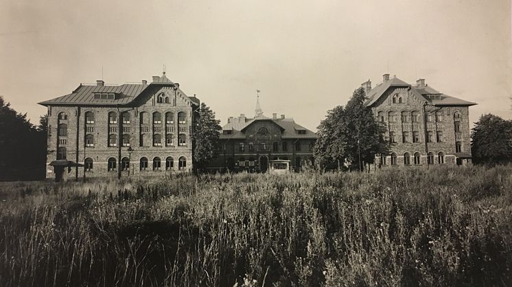 Slakthusområdets entré mot Slakthusgatan 1945