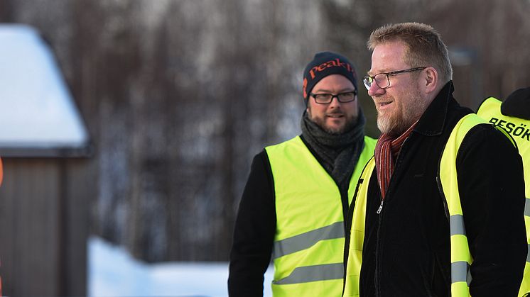 Umevas Styrelseordförande Per-Erik Johansson och vice styrelseordförande Edward Riedlll