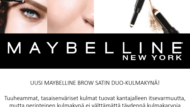 Maybelline Brow Satin Duo -kulmakynä
