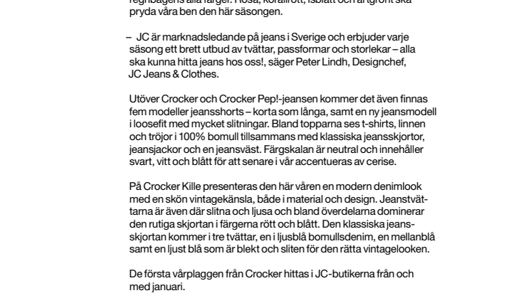 Crocker vår/sommar 2012