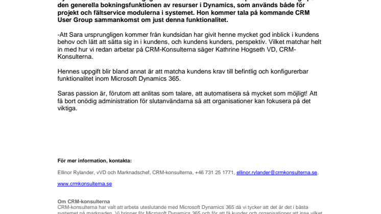 CRM-Konsulterna adderar ytterligare kompetens