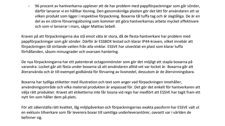 Pappförpackningar går sönder och skapar oreda - ESSVE lanserar lösningen