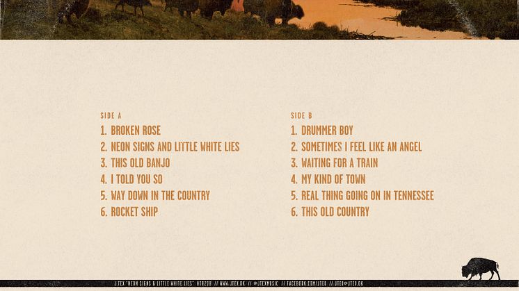 J TEX - NEON SIGNS & LITTLE WHITE LIES - CD & LP