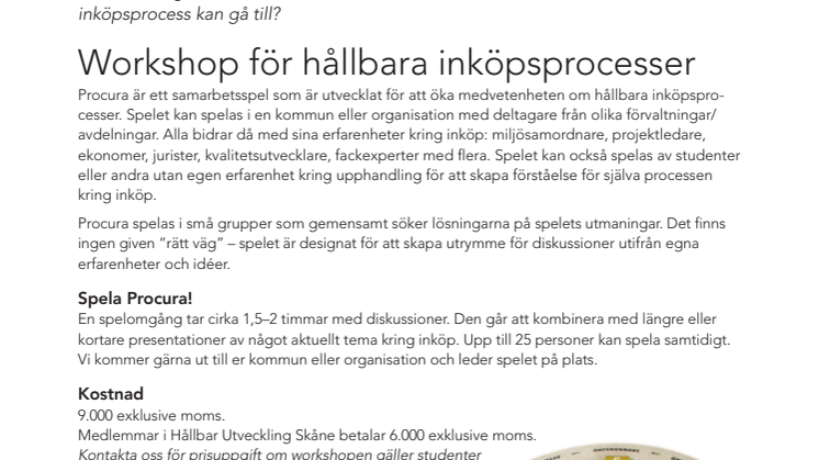 Högre krav på organisationen när upphandlingen ska vara hållbar