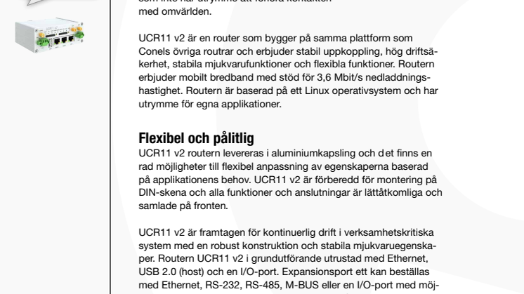 3G router med backupväg