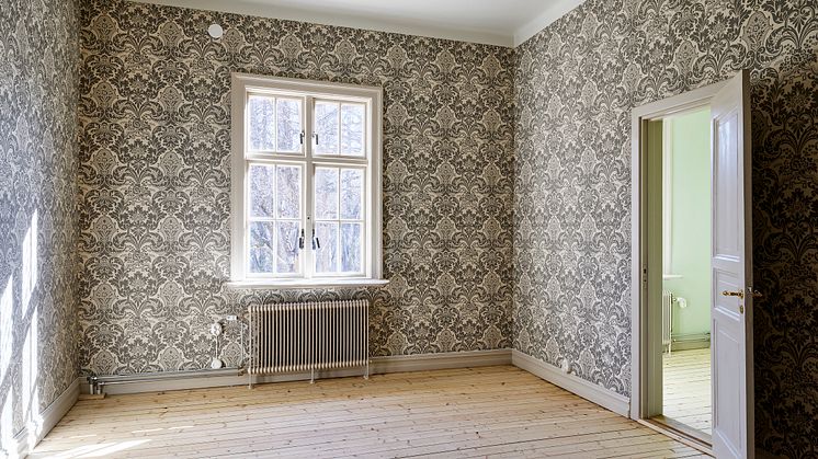 Lärjeholms Gård - tidstypisk tapet