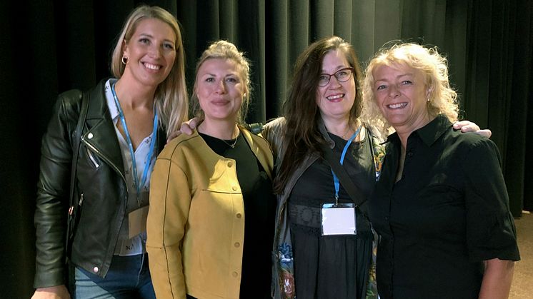 Lina Skandevall, Företagarna, journalisten Anna Norström. Anette Rosvall, Stellagalan och Maria Stridh Mässrestauranger. Foto: Anna Lind Lewin.