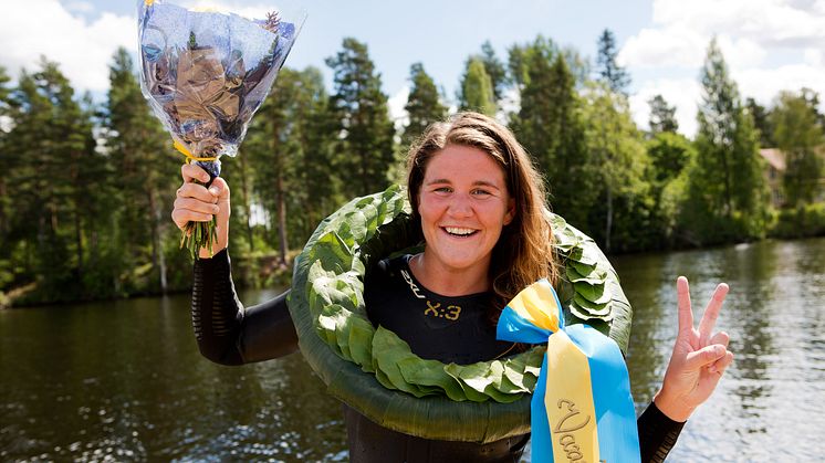 Annie Thorén segrare i Vansbro Tjejsim 2016
