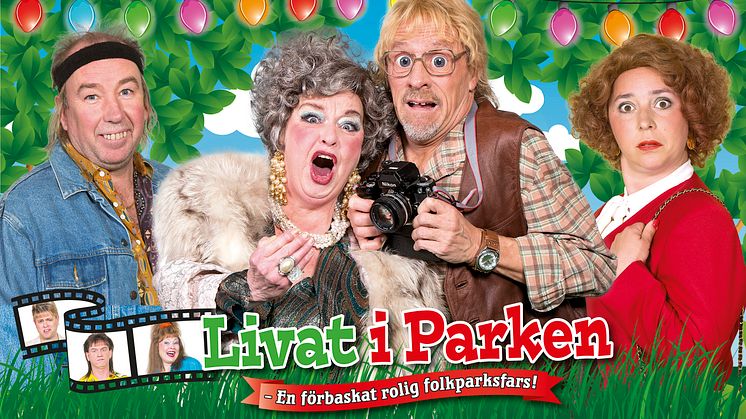 Årets succéföreställning från Vallarna ”Livat i Parken” på turné våren 2014 med Stefan Gerhardsson, Siw Carlsson m.fl.
