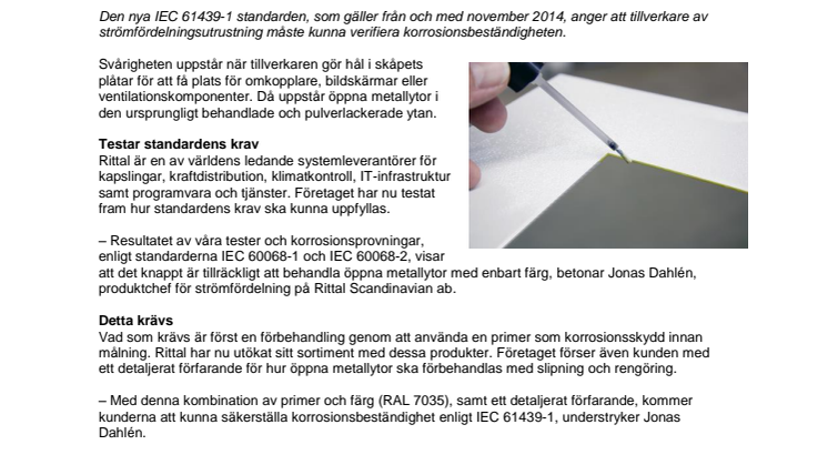 Säkrare korrosionsskydd