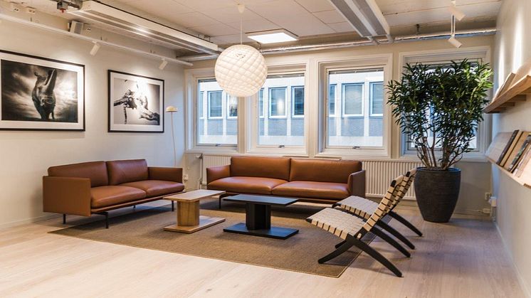 Interiör från CMB:s nya kontor.
