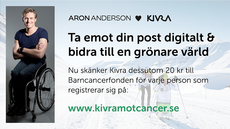 Kivra och Aron Anderson inleder partnerskap
