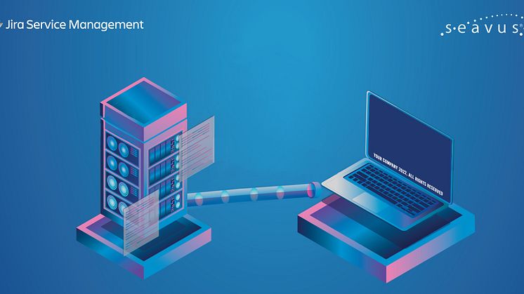Seavus nya applikation: Sidfot för Jira Service Management