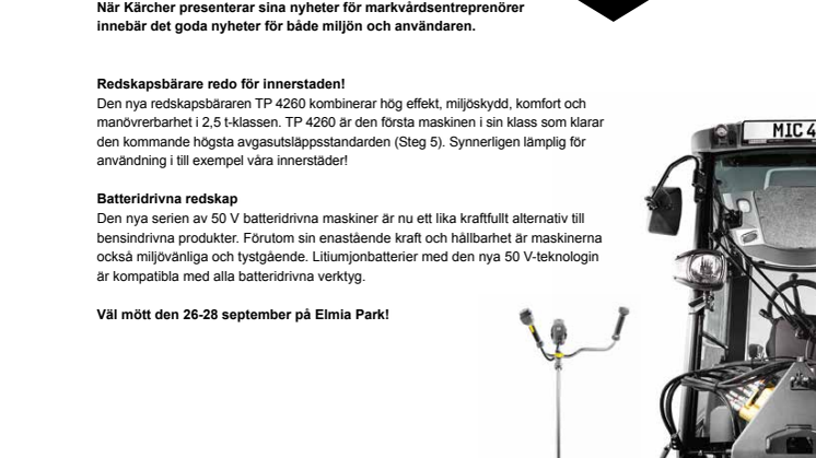 En stor nyhet. Och många små.