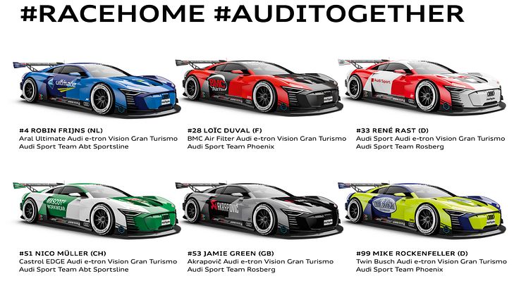 RCCO E-Sport Series, Audi e-tron Vision Gran Turismo, #RaceHome