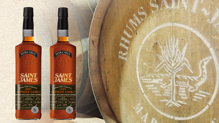 Den 27 oktober lanseras exklusiv agricol-rom från Saint James på Martinique.  Det är Single Cask från 1999 och 2001. Pris 1.699 kr respektive 1.499 kr.