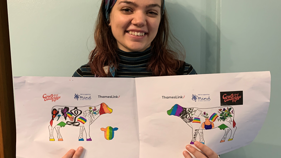 Alice Billington with her winning design