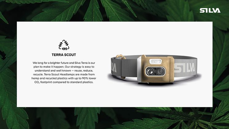 Terra Scout Headlamps are made from hemp and recycled plastics 