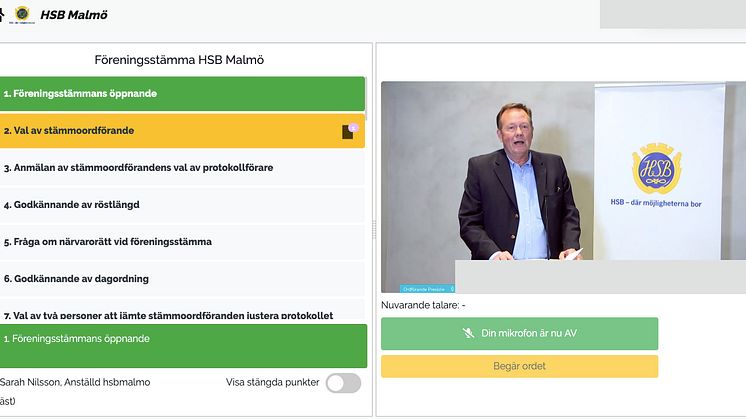 HSB Malmös stämma 2020
