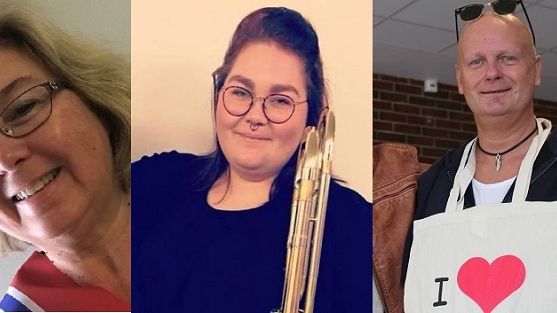 F.V.: Gina Russell, Rebecca Selnæs og Erling J. Myrseth er alle nye i forbundsstyret