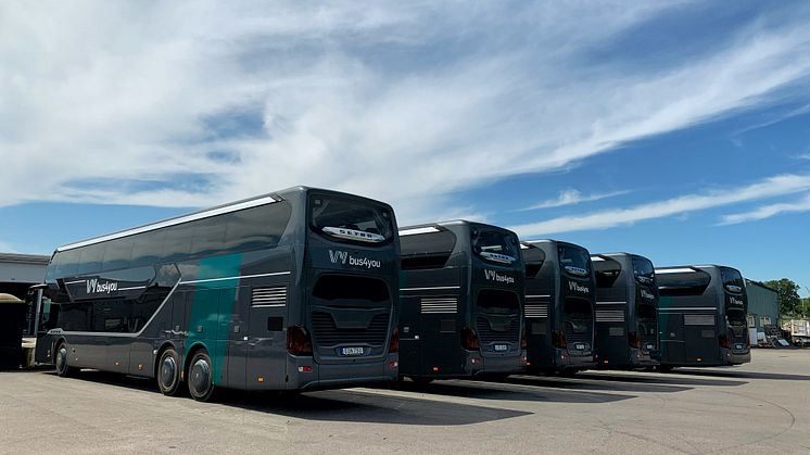 Tillskott av fem nya bussar inför sommartrafiken