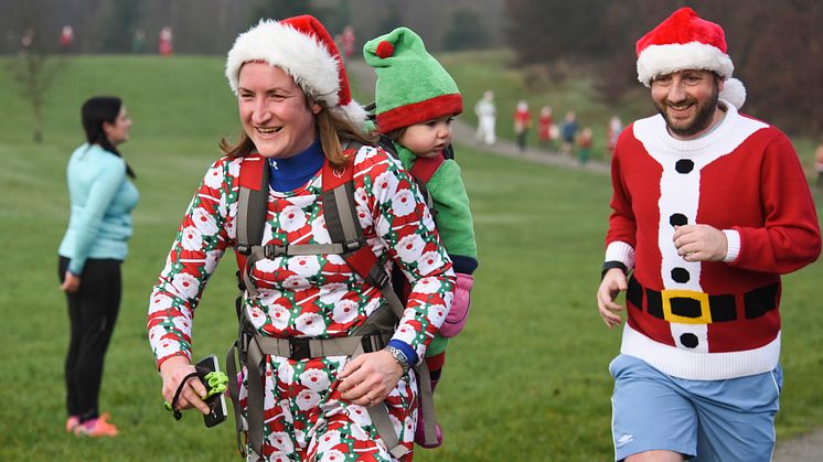 Sporting Santas make it a super Christmas for Bury Hospice