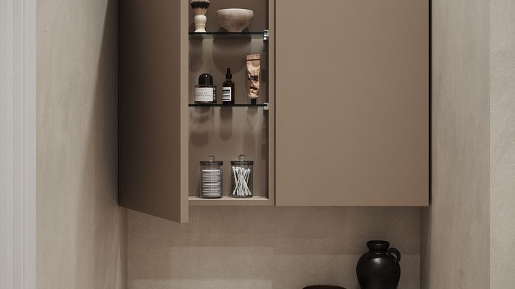 INR wall cabinet in Warm Clay