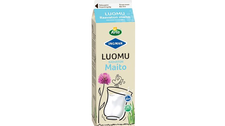 Arla Ingman Luomu rasvaton maito