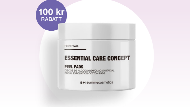 Summecosmetics erbjudande PEEL PAD skylt