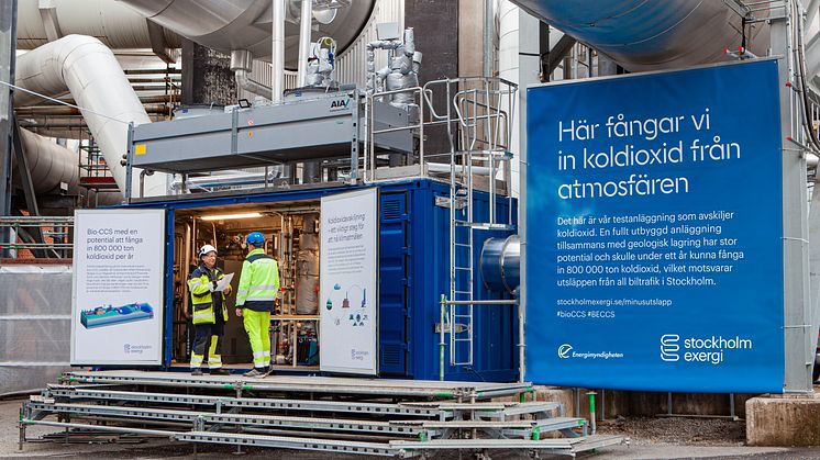 Resona har ingått ett intentionsavtal med Stockholm Exergi och deras projekt bio-CCS (Bio Energy with Carbon Capture and Storage).