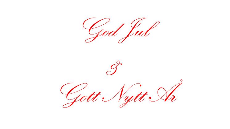 God Jul och Gott Nytt År 