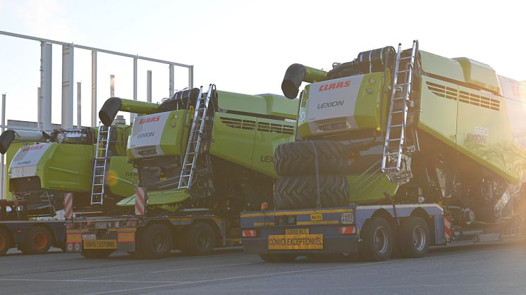 CLAAS leverer færdigeproducerede maskiner 