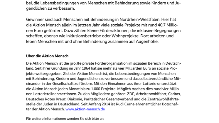 Kreis Kleve: Glückspilz gewinnt 100.000 Euro bei Aktion Mensch 