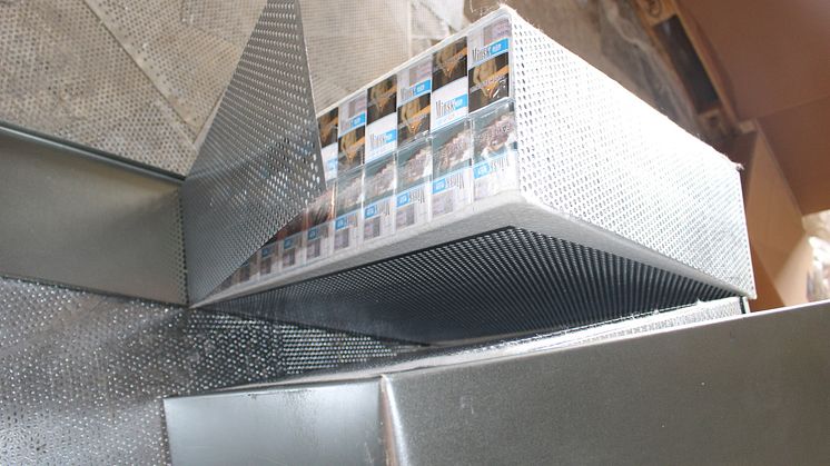 Cigarettes inside metal casings