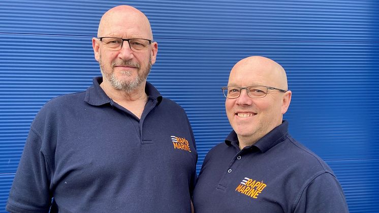 Rapid Marine Managing Director Mike Evers (left) and Sales Manager Neal Phillips