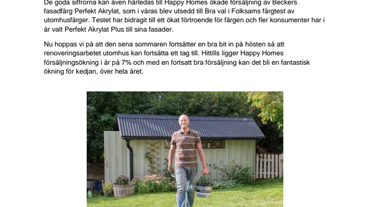 Fantastisk sommarförsäljning hos Happy Homes