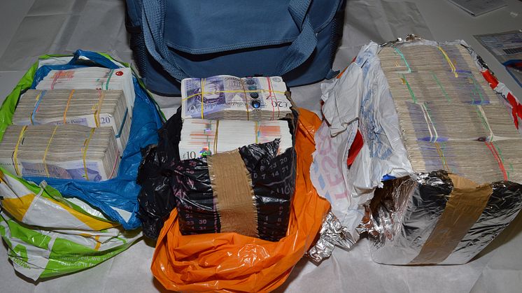 Cash seized by HMRC