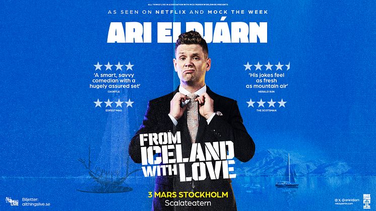 Isländska Ari Eldjárn – kommer till Stockholm med “From Iceland With Love”