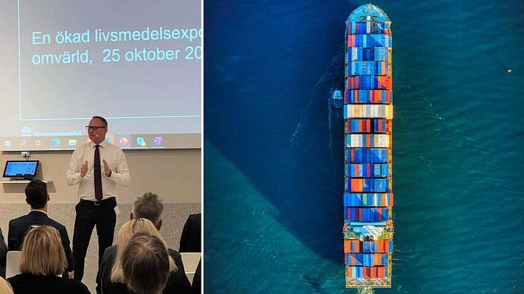 Livsmedelsföretagens vd Björn Hellman efterlyser rejäla satsningar på svensk livsmedelsexport.