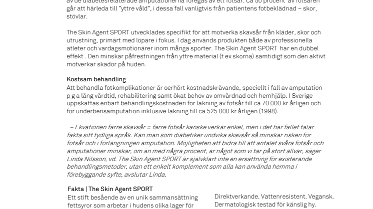Innovativ svensk produkt för löpare minimerar risken för fotsår hos diabetiker